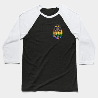 Dachshund In Pocket LGBT Pride Flag For Dog Lovers Baseball T-Shirt